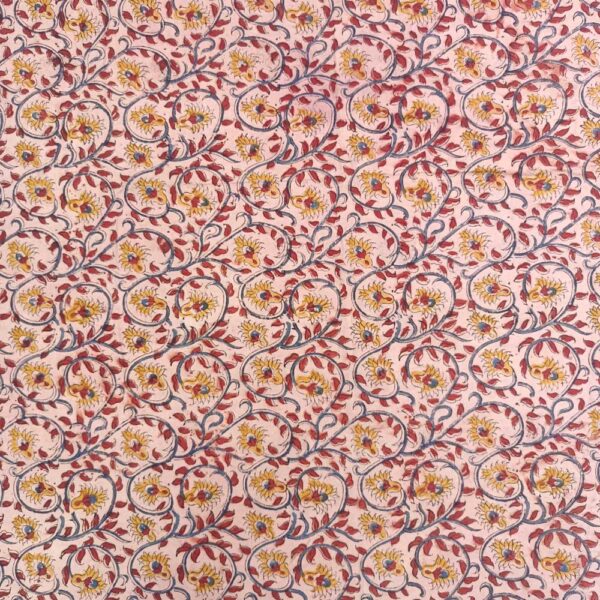 Kalamkari Block Printed Cotton Fabric-B006-HP010