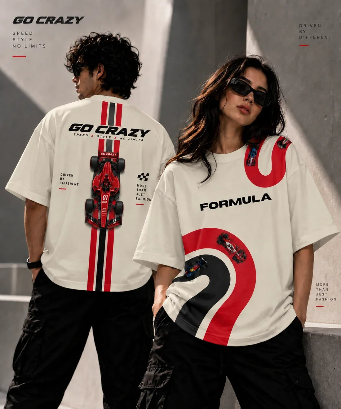 Oversized F1 Racing T-Shirt | Unisex Motorsport Streetwear