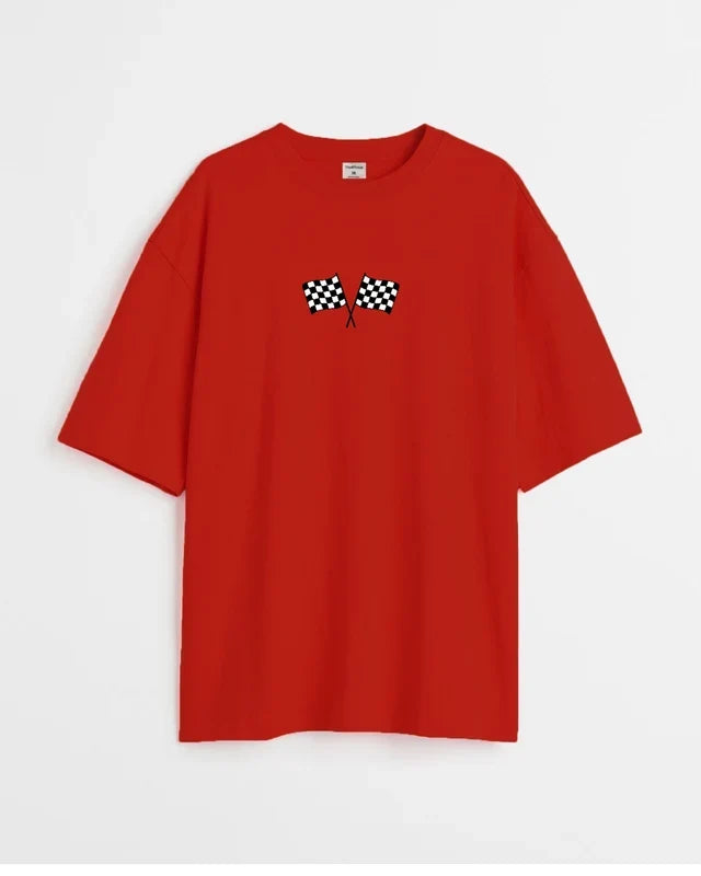 Race Craft Unisex Printed Oversized T-Shirt