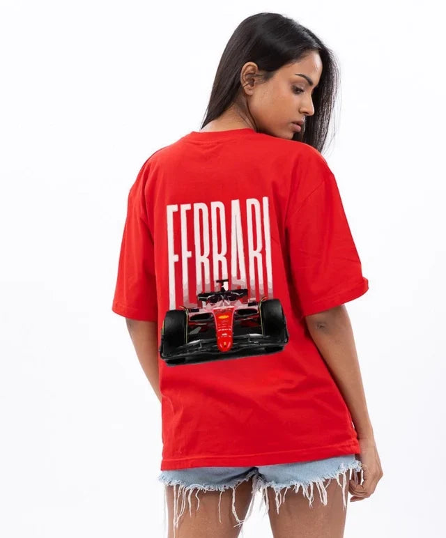 Race Craft Unisex Printed Oversized T-Shirt