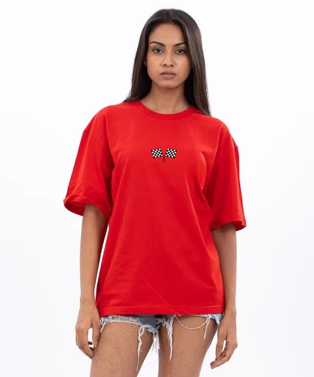 Race Craft Unisex Printed Oversized T-Shirt